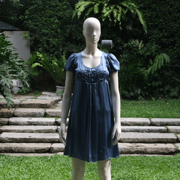 BCBG Silk Babydoll Dress