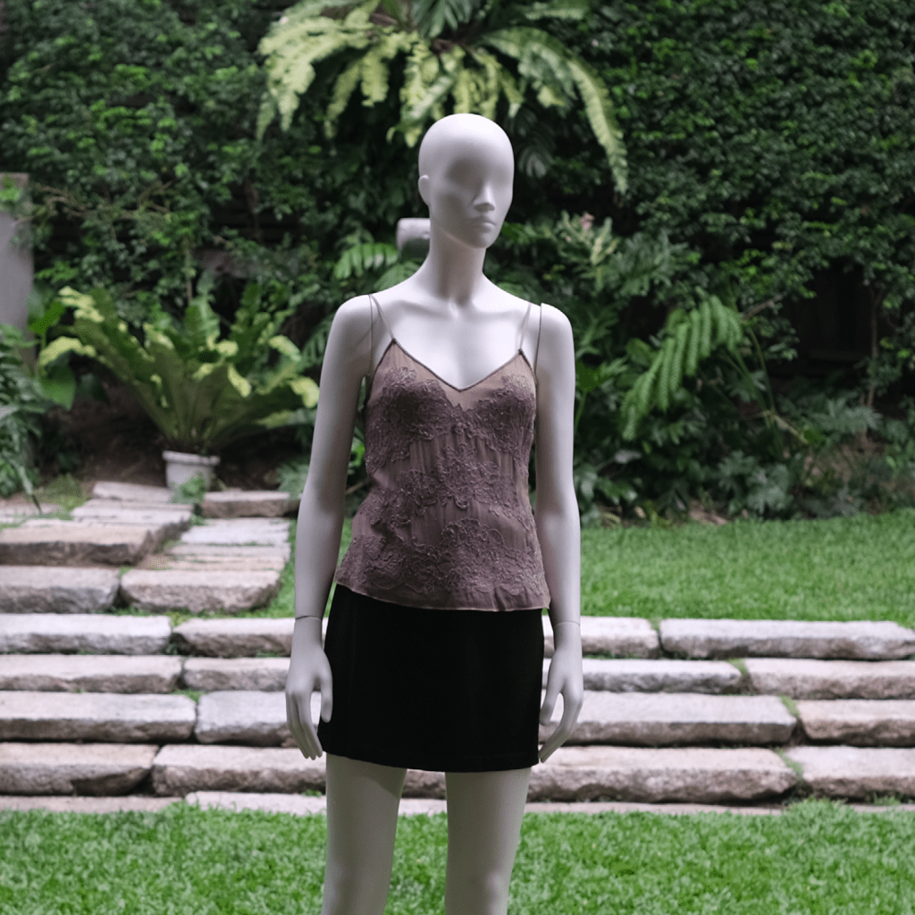DKNY Beaded Spaghetti Top